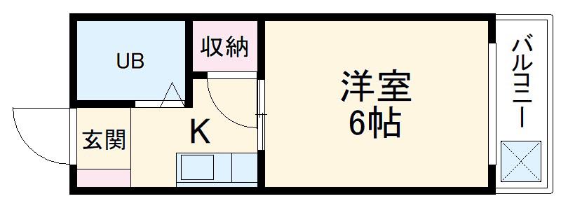 パーセル(1K/1階)の間取り写真