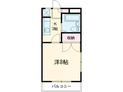 コーポR&Y大宮(1K/1階)の間取り写真