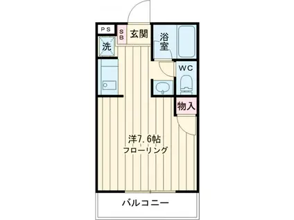 ポプラ倶楽部501(1K/1階)の間取り写真