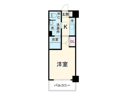 N-STAGE西船橋2(1K/1階)の間取り写真