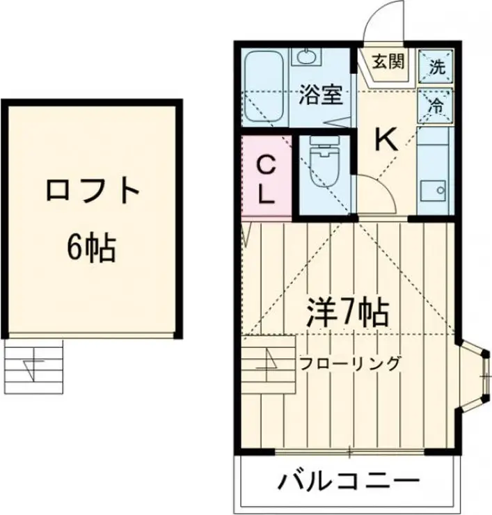 ラ・カーサ給田 2階階 間取り