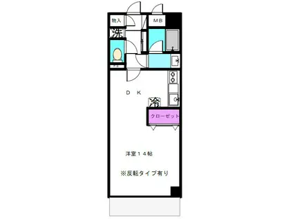 オアシス2000(ワンルーム/5階)の間取り写真