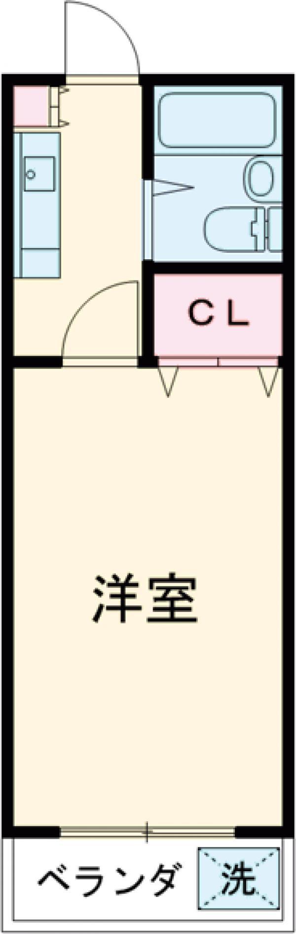 フレールシャポー泉A(1K/2階)の間取り写真