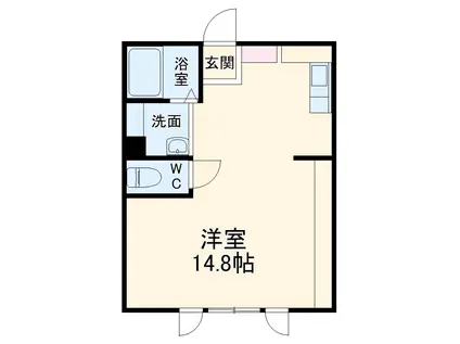 F-PLAN(ワンルーム/2階)の間取り写真