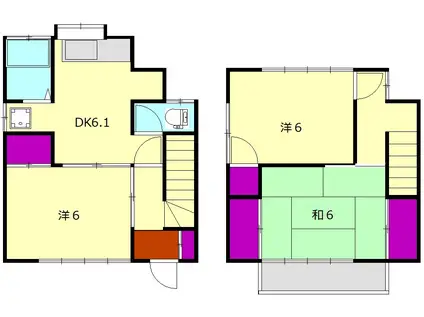 高田ハイツⅠ(3DK)の間取り写真