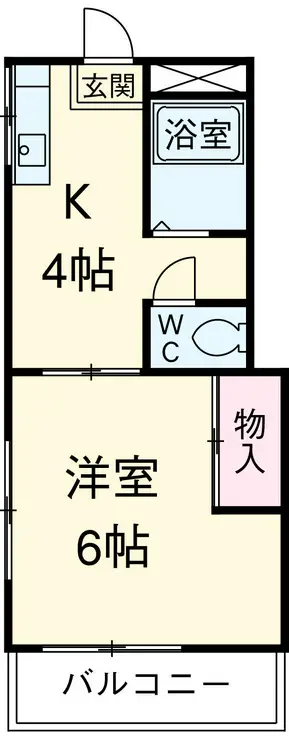 東ハイツ淵野辺 1階階 間取り