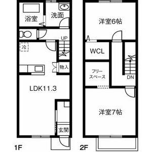 アマリリス(2LDK)の間取り写真