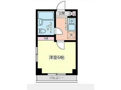 ダイアパレス相模原Ⅲ(1K/7階)の間取り写真
