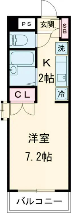 第7宮田追分マンション 1階階 間取り