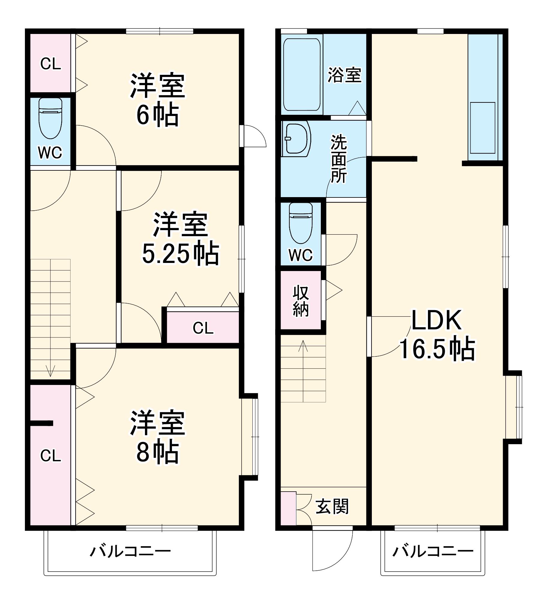 ウィンヒル(3LDK)の間取り写真