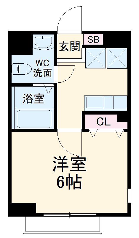 グリーンクラブ大宮(1K/2階)の間取り写真