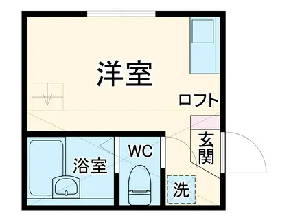 ユナイト市沢エランクール(ワンルーム/2階)の間取り写真