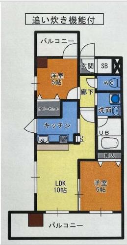 グランドパレスNS-10(2LDK/10階)の間取り写真