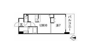 グランドパレスNS-10(1LDK/5階)の間取り写真