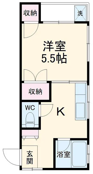 コーポラス真間A 2階階 間取り