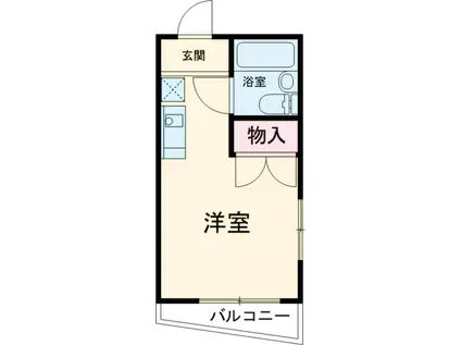ハイツシャネル(ワンルーム/3階)の間取り写真