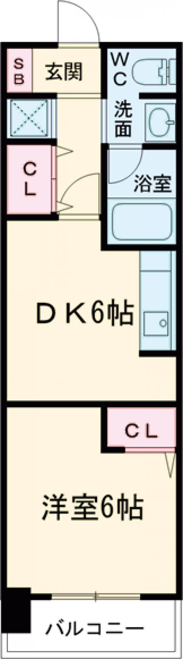 グランドパレスNS-10(1DK/9階)の間取り写真