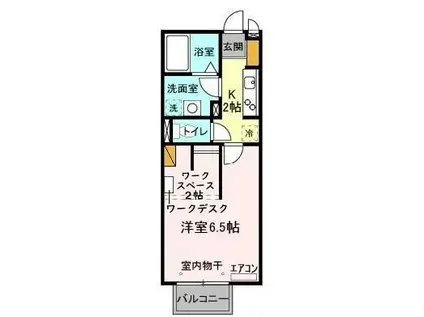 ロイヤルクレスト五号館(1K/1階)の間取り写真