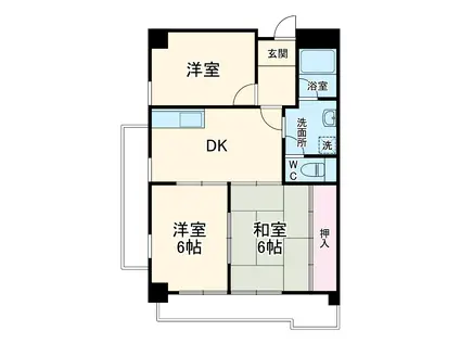 シェモア(3DK/3階)の間取り写真