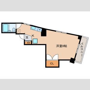 セゾン覚王山(1K/4階)の間取り写真