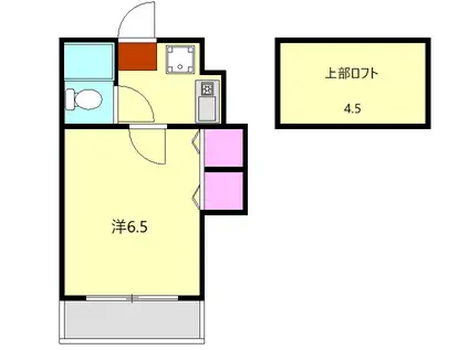 飯塚商事ビル(1K/3階)の間取り写真