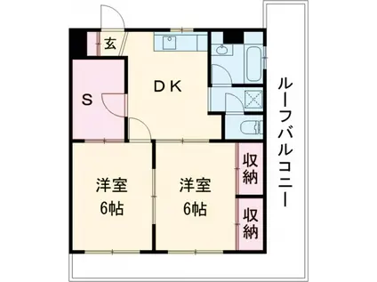 JUNプレジ秋津(2SDK/5階)の間取り写真