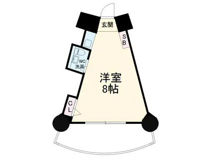 ライオンズプラザ平間駅前(ワンルーム/11階)の間取り写真