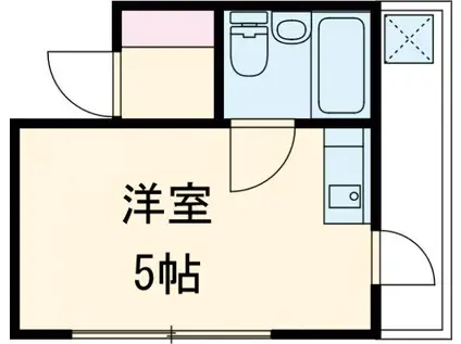麻生ビルⅡ(ワンルーム/3階)の間取り写真