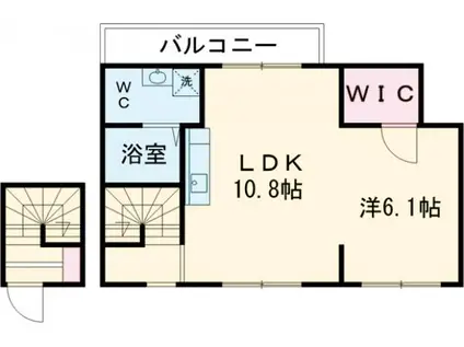 アノンテラス立川(ワンルーム/3階)の間取り写真