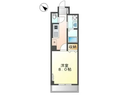 アルカンシエル馬込(1K/1階)の間取り写真