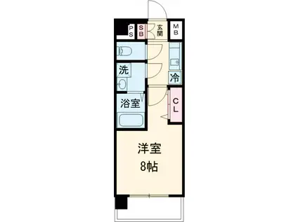エステムコート東京八王子(1K/10階)の間取り写真