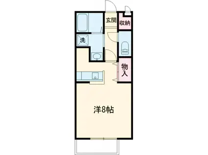 アンシャンテ(1K/2階)の間取り写真