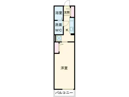 アンドイー(1K/3階)の間取り写真