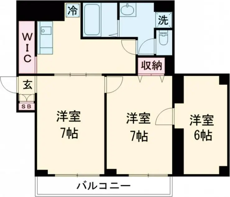 目白おとめ山テラスボックス 2階階 間取り