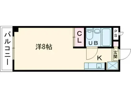 WILL東伏見(ワンルーム/2階)の間取り写真