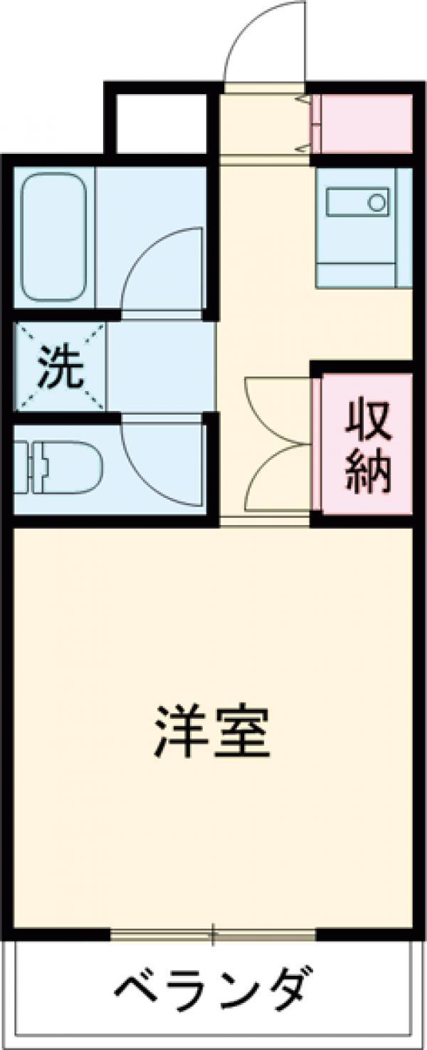 久保井マンション(1K/5階)の間取り写真