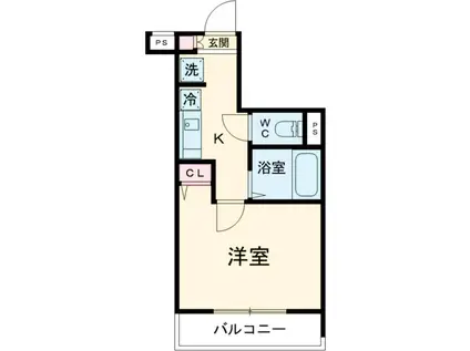 スカイコート練馬壱番館(1K/3階)の間取り写真