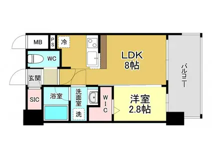 レオンコンフォート十三(1LDK/4階)の間取り写真
