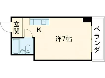 ジョイ末松(ワンルーム/3階)の間取り写真