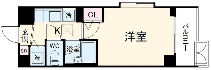 フェニックス新横濱エオール 1階階 間取り