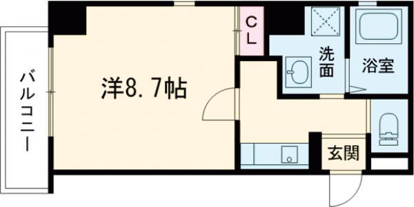 CARE STATION KYOTO(1K/3階)の間取り写真