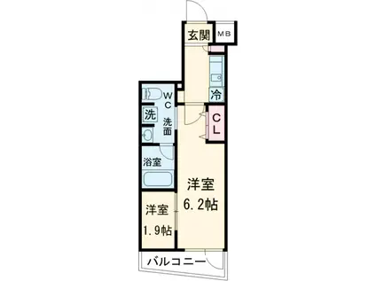 メインステージ成増Ⅱ(2K/2階)の間取り写真