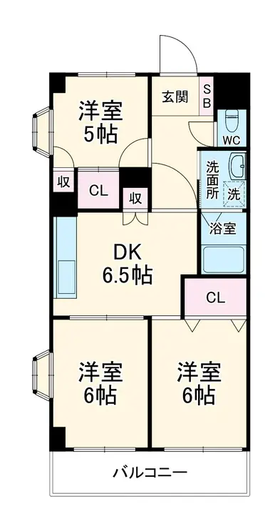 サンドミールさわらび 2階階 間取り