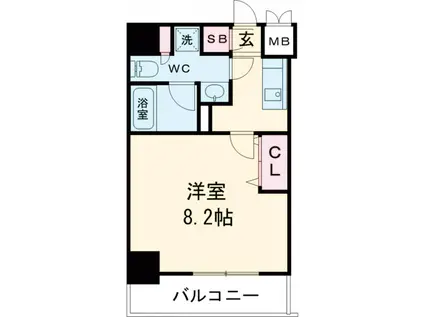 アーバンパーク綾瀬(1K/5階)の間取り写真