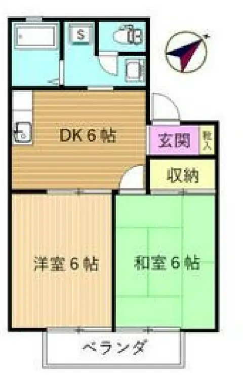 ファミールシブヤ 2階階 間取り
