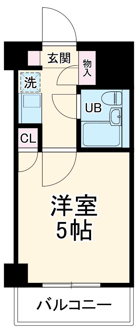クリオ菊名参番館(1K/1階)の間取り写真