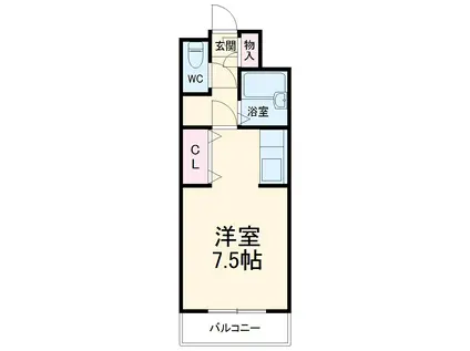 サンシティマミーナ(1K/1階)の間取り写真