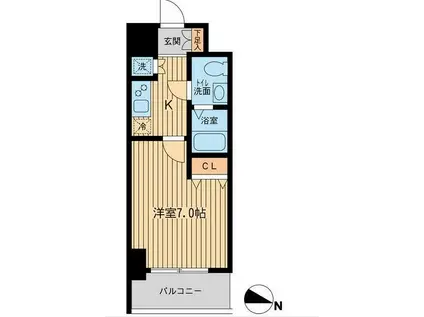 KDXレジデンス立川(1K/5階)の間取り写真