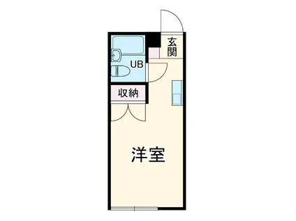 サングリエ所沢(ワンルーム/2階)の間取り写真