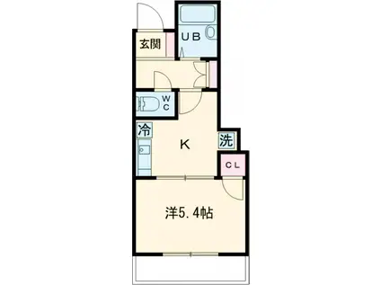 モン・コルボー(1K/2階)の間取り写真